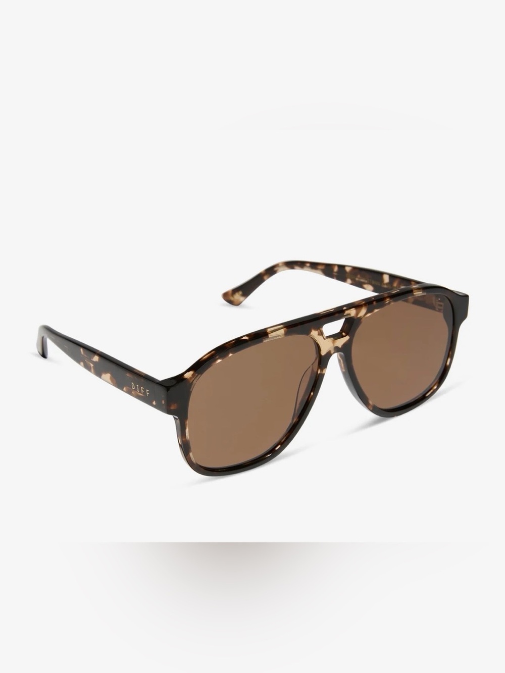 Diff Eyewear JJD Tortoiseshell Brown Sunglasses